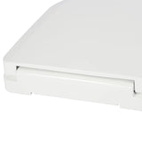 Non-Electric Bidet Toilet Seat 3-Hole Bidet Seat Fits Elongated Toilets White Dual Nozzle System