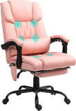 Office Chair with 6 Vibration Points, PU Leather Reclining Computer Chair