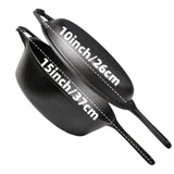 3PCS Pre-Seasoned Cast Iron Skillet Set, Pans for Oven Grill Campfire
