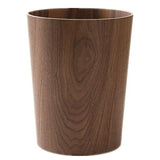 Stackable Wastebasket, Natural Wood Garbage Recycling Bin for Bathrooms, Kitchens