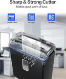Micro-Cut Paper Shredder, P4 High Security, 8-Sheet, 4 Gallon Bin