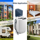 Portable washing machine for apartments, camping, RVs, dorms: 7.7lbs capacity, compact full-automatic