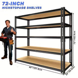 3050 LB Sturdy Metal Storage Racks - Extra Wide 40" Robust Garage Shelving System with Adjustable Height,