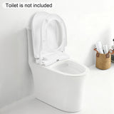 Non-electric Smart Toilet Seat, Bidet Toilet Seat, WIIth Dual Nozzle 3 Flushing