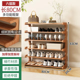 Wooden Shoe Rack Shoes Storage Organizer 6 Layer for Living Room