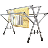 Adjustable Heavy-Duty Stainless Steel Indoor/Outdoor Clothes Drying Rack