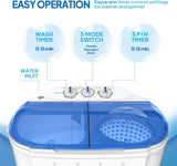 Portable Electric Washer and Dryer Combo for Home, RV, Camping, Dorm -