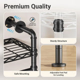 L3 L Shape Garment Rack Heavy Duty Clothes Rack for Hanging Clothes