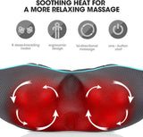 Shiatsu Neck Massager with Heat, Pain Relief Deep Tissue for Dad Mom, Christmas Gift for Him Her