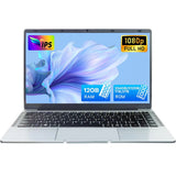 14.1" Ultra Slim Windows 11 Pro Laptop Computer intel Atom A3950 12GB RAM 1TB 2TB SSD Notebook PC 1080P HD Office