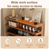 Wooden Shoe Rack Shoes Storage Organizer 6 Layer for Living Room
