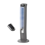 Oscillating Tower Fan with Remote, Quiet Floor Fans for Bedroom, 42", Silver