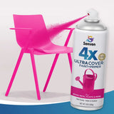 Senven 2 Packs of 26OZ Multi-Surface Spray Paint Kits Pink Primer Paint Quick-Drying Odorless