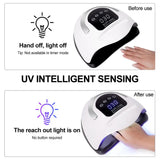 UV LED Nail Lamp  Nail Dryer For Gel Nails With Removable Base, Touch Screen 4 Timers   Nail Lamp