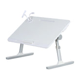 Height Angle Adjustable Laptop Bed Stand, Portable Lap Desk with Foldable Legs