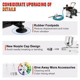 SucceBuy Professional Dual-Action Airbrush Kit 120W Electric Spray Gun Air Brush Painting