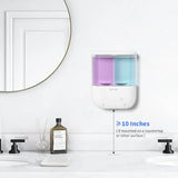 Touchless Wall Mounted Dual Automatic Soap Dispenser 2 x 17 fl oz.