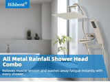 10'' High Pressure Rainfall Shower Head with Handheld Spray Showerhead