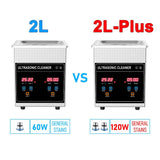 Ultrasonic Cleaner Bath 2L 60W/120W with Stainless Basket Heater Timer Digital Display Diswasher Ultrasound Home Appliances MD DC PRINT