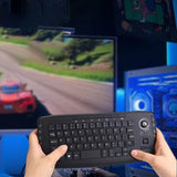 Mini 2.4G Wilreless Keyboard Trackball Keyboard for Laptop