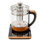 1.8L Electric Glass Tea Kettle - Multifunction Hot Water Boiler with Keep Warm & 6 Temp Settings