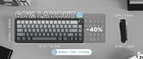 ATTACK SHARK X66 65% Wireless Mechanical Keyboard with Knob