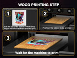 US/EU Stock A3 XP600 UV Printer A4 L805 UV Flatbed Printing Machine For Pen Metal Wood Acrylic UV DTF Printer UV Sticker Printer