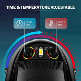 Adjustable Floor-Mounted Hooded Professional Hair Dryer with Rolling Wheels