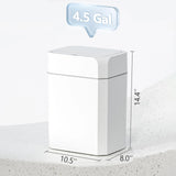 Motion Sensor Trash Can with Lid，13/17L Automatic Small Slim-MD DC PRINT