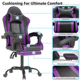 Gaming Chair with Headrest and Lumbar Support, Ergonomic High Back Office Chai