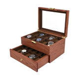 6/12/20/24/30Slots Large-capacity Watches and Glasses Display Box  Suitable for Hold Glasses Watches Jewelry Rings