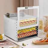 Food Dehydrator Machine,8-Tier Visible Food Dryer,Stainless Steel Food Drying Machine
