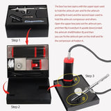 Cordless airbrush kit with air brush holder replaceable 2pcs batteries powered portable handheld mini air