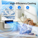 12000 BTU U Shaped Window AC w/ 3 Speeds,6 Modes,Quiet,Energy Saving