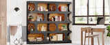 Tribesigns 71" Tall Bookcase, 4-Tier S-Shaped Bookshelf, Wood Decorative Storage Shelving