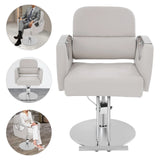 Salon Chairs for Hair Stylist 360 Degree Rotating Hydraulic Pump Barber Chair Adjustable Hair for