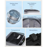 Small Portable Washing Machine for Apartment, RV, Dorm: White ABS Plastic, 10 lbs Capacity, Hot/Cold