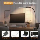 LED Desk Lamp with Clamp, 3000K Warm White, 11 Brightness Levels