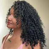 Small Spirals Curly Crochet Human Hair Extensions Deep Pixie Curls Crochet Hair Pre Separated