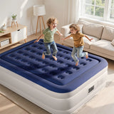 Queen Air Mattress w/ Built-in Pump, 18in Quick Inflation/Deflation Inflatable