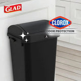 12 Gallon Trash Can with Odor Protection | Linkable Waste and Recycling Bin