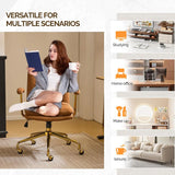 Home Office Desk Chair Comfy with wheels&Removable Armrests