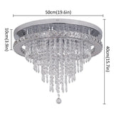 Modern K9 Luxury Crystal Ceiling Lamp Smart Led Living Dining Room
