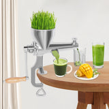 Manual Juice Squeezer Fine Filter Fruit&Vegetable Squeezer Barley Juicer Stainless Steel