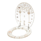 Beautiful Resin Toilet Seat Cover Stainless Steel Slow Down