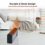 1500W Silent Portable Electric Space Heater w/ 2 Heat Settings and Safety T