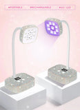 Wireless Nail Lamp LED UV Nail Dryer Rechargeable With Auto Sensor Touch Control Fast Drying Nail Light 360°