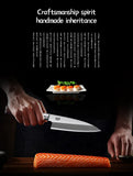 FINDKING Knife 6.5 inch Sushi Deba Kitchen Knife Japanese Sashimi Knife