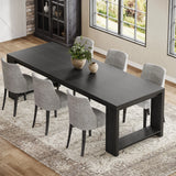 Tribesigns 86.61-Inch Dining Table for 6-8 People, Modern Narrow Long Kitchen Table
