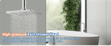 6 Inch High Pressure Rainfall Shower Head, Waterfall Shower Head, High Flow Fixed Showerheads